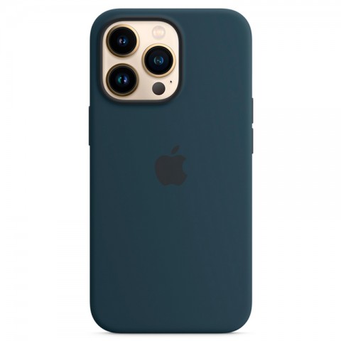 Силиконовый чехол MagSafe для iPhone 13 Pro, Abyss Blue-2