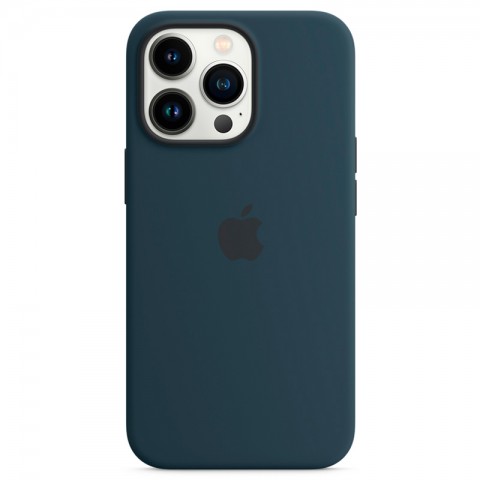 Силиконовый чехол MagSafe для iPhone 13 Pro, Abyss Blue-3