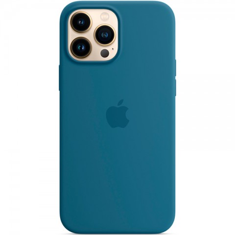 Силиконовый чехол MagSafe для iPhone 13 Pro Max, Blue Jay-2