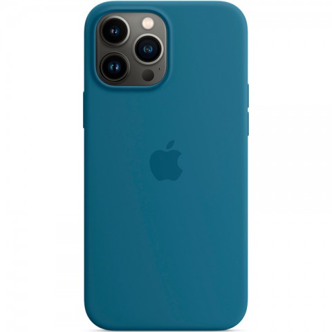 Силиконовый чехол MagSafe для iPhone 13 Pro Max, Blue Jay-3