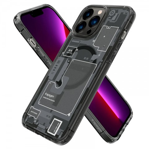 Чехол-накладка для iPhone 13 Pro Max Spigen Microchips с MagFit-3