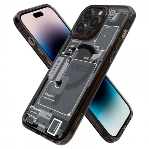 Чехол-накладка для iPhone 14 Pro Max Spigen Microchips с MagFit-3