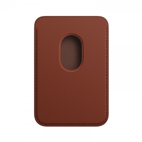 Кардхолдер для iPhone Leather Wallet, коричневый-3