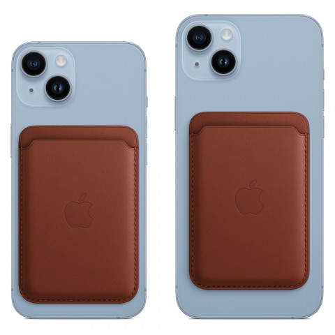 Кардхолдер для iPhone Leather Wallet, коричневый-1
