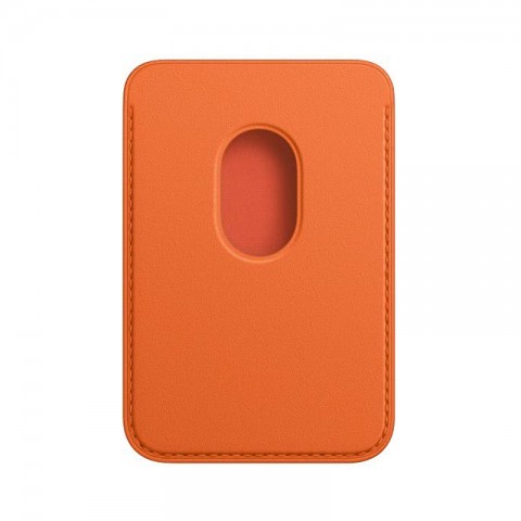 Кардхолдер для iPhone Leather Wallet, оранжевый-1