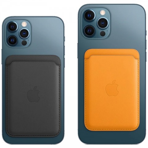 Кардхолдер для iPhone Leather Wallet, оранжевый-3
