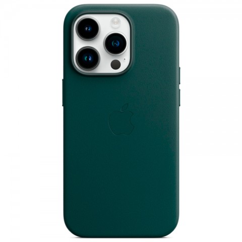 Кожаный чехол MagSafe для iPhone 14 Pro, Forest Green-4