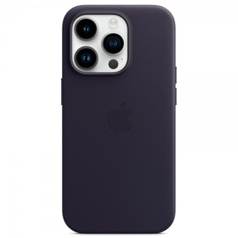 Кожаный чехол MagSafe для iPhone 14 Pro, Ink-3