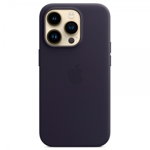 Кожаный чехол MagSafe для iPhone 14 Pro, Ink-1