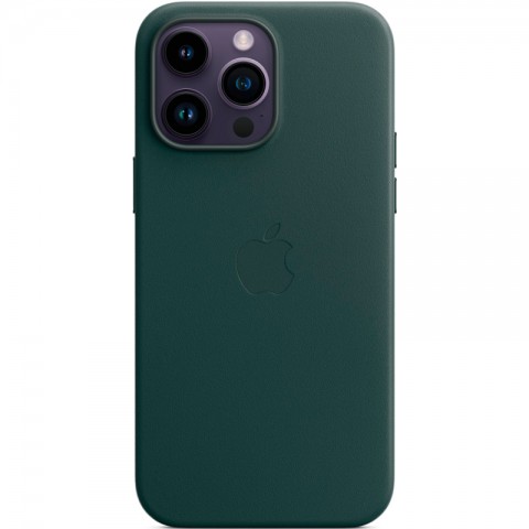 Кожаный чехол MagSafe для iPhone 14 Pro Max, Forest Green-3