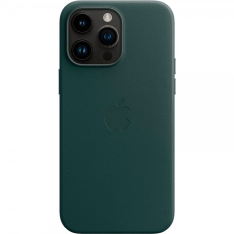 Кожаный чехол MagSafe для iPhone 14 Pro Max, Forest Green-1