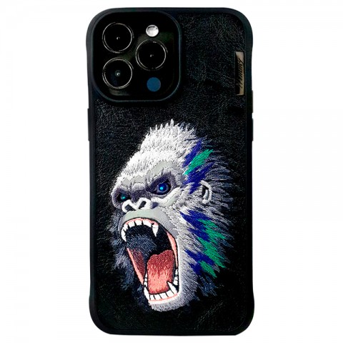 Чехол-накладка для iPhone 14 Pro Nimmy Горилла с вышивкой