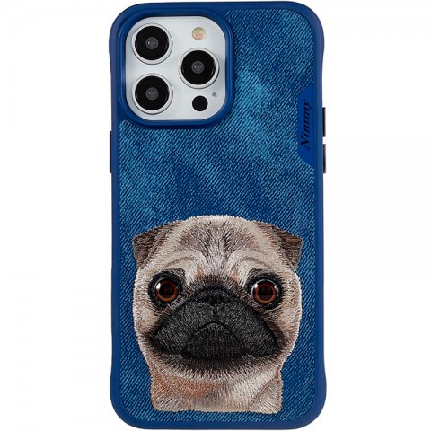 Чехол-накладка для iPhone 14 Pro Max Nimmy Dog с вышивкой