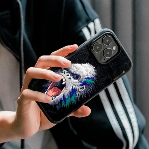Чехол-накладка для iPhone 14 Pro Max Nimmy Горилла с вышивкой-2