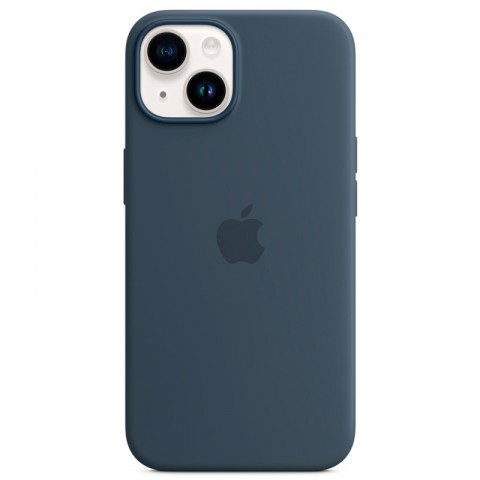 Силиконовый чехол MagSafe для iPhone 14, Storm Blue-3