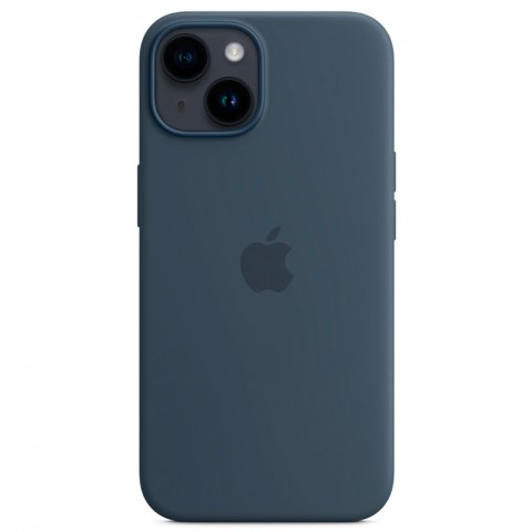 Силиконовый чехол MagSafe для iPhone 14, Storm Blue-2