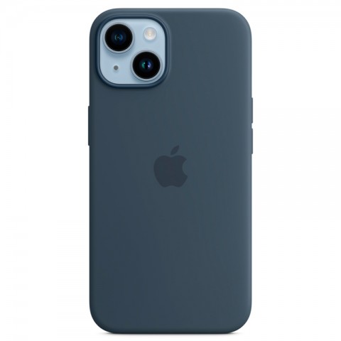 Силиконовый чехол MagSafe для iPhone 14, Storm Blue