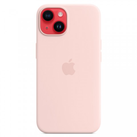 Силиконовый чехол MagSafe для iPhone 14, Chalk Pink