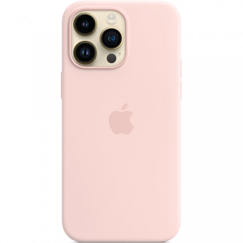 Силиконовый чехол MagSafe для iPhone 14 Pro Max, Chalk Pink-2