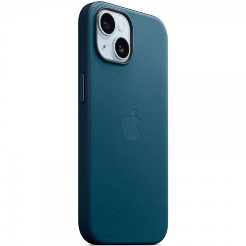 Чехол FineWoven с MagSafe для iPhone 15, цвет: Pacific Blue -5