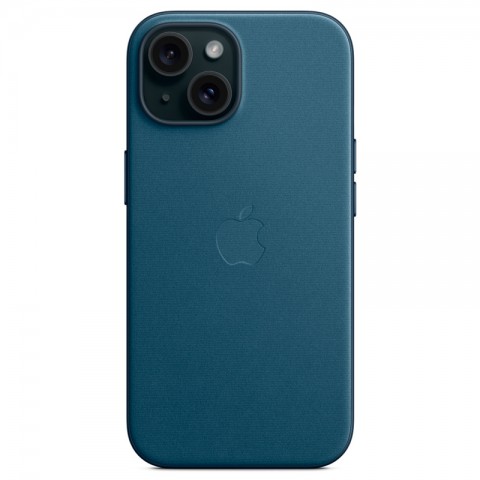 Чехол FineWoven с MagSafe для iPhone 15, цвет: Pacific Blue -4