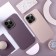 Чехол из эко-кожи с MagSafe для iPhone 15 Pro Max, цвет: Dark Purple