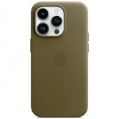 Кожаный чехол MagSafe для iPhone 15 Pro, Taupe