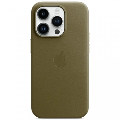 Чехол из эко-кожи с MagSafe для iPhone 15 Pro, цвет: Taupe