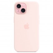 Силиконовый чехол MagSafe для iPhone 15, Light Pink Силиконовый чехол MagSafe для iPhone 15, Light Pink