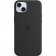 Черный силиконовый чехол iPhone 15 Plus с MagSafe
