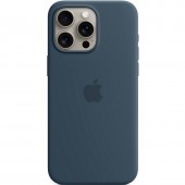 Силиконовый чехол MagSafe для iPhone 15 Pro Max, Storm Blue Силиконовый чехол MagSafe для iPhone 15 Pro Max, Storm Blue