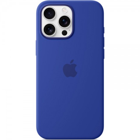 Силиконовый чехол с MagSafe для iPhone 16 Pro Max, цвет: Ultramarine (ультрамарин)