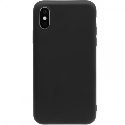 Чехол-накладка для iPhone X TPU матовый, черный-1