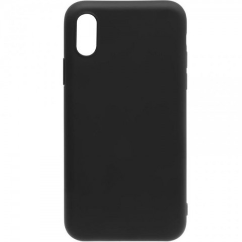 Чехол-накладка для iPhone X TPU матовый, черный