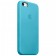 Чехол-накладка для iPhone 5/5S/SE Apple Case кожаный, голубой