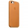 Чехол-накладка для iPhone 5/5S/SE Apple Case кожаный, коричневый