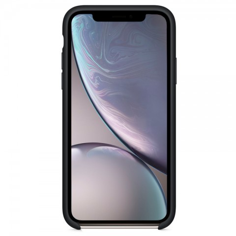 Силиконовый чехол для iPhone Xr, черный-1
