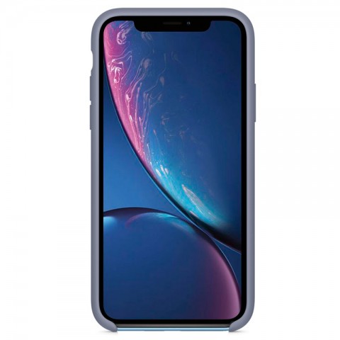 Силиконовый чехол для iPhone Xr, "тёмная лаванда"-1