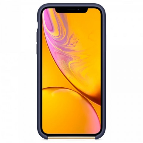 Силиконовый чехол для iPhone Xr, "тёмно-синий"-1