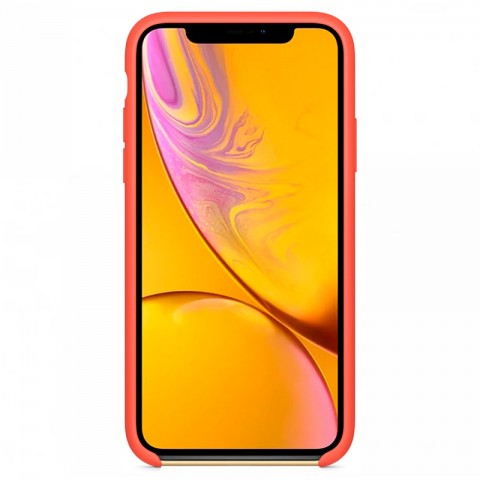 Силиконовый чехол для iPhone Xr, "спелый нектарин"-1