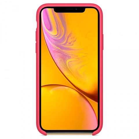 Силиконовый чехол для iPhone Xr, «красный каркаде»-1
