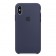 Силиконовый чехол для iPhone Xs, тёмно-синий