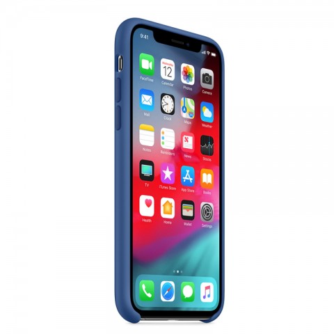 Силиконовый чехол для iPhone Xs, «голландский синий»-2