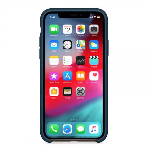 Силиконовый чехол для iPhone Xs, «тихий океан»-1