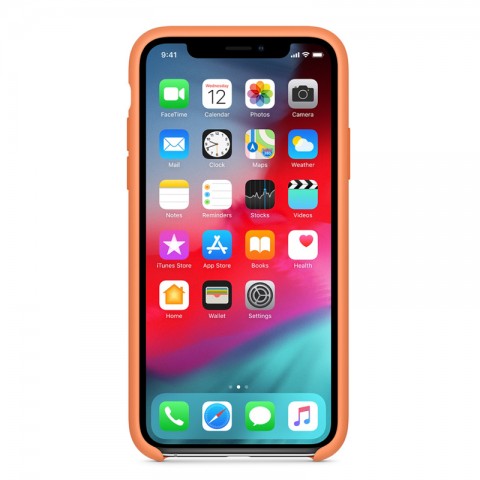 Силиконовый чехол для iPhone Xs, «свежая папайя»-1