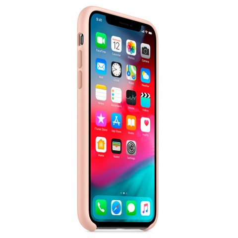 Силиконовый чехол для iPhone Xs, «розовый песок»-2