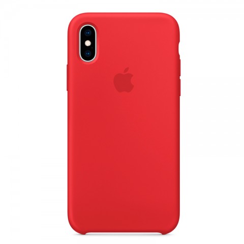 Силиконовый чехол для iPhone Xs, (PRODUCT) Red