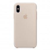 Силиконовый чехол для iPhone Xs, бежевый Силиконовый чехол для iPhone Xs, бежевый