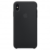 Силиконовый чехол для iPhone Xs Max, черный Силиконовый чехол для iPhone Xs Max, черный