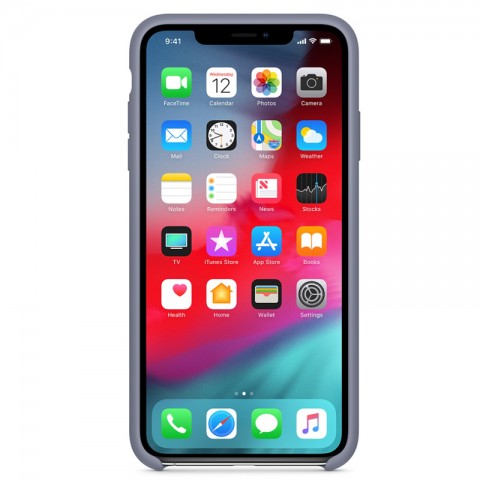 Силиконовый чехол для iPhone Xs Max, «тёмная лаванда»-1